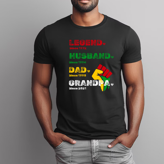 Juneteenth Legend Father's Day Shirt