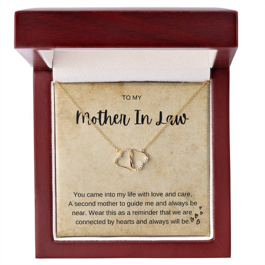 To My Mother In Law 10k Everlasting Love Necklace