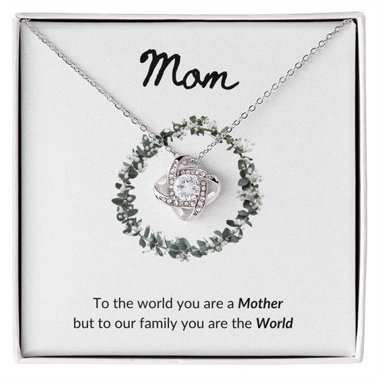 Mom you are the World to Us Necklace / Perfect Mother's Day Gift