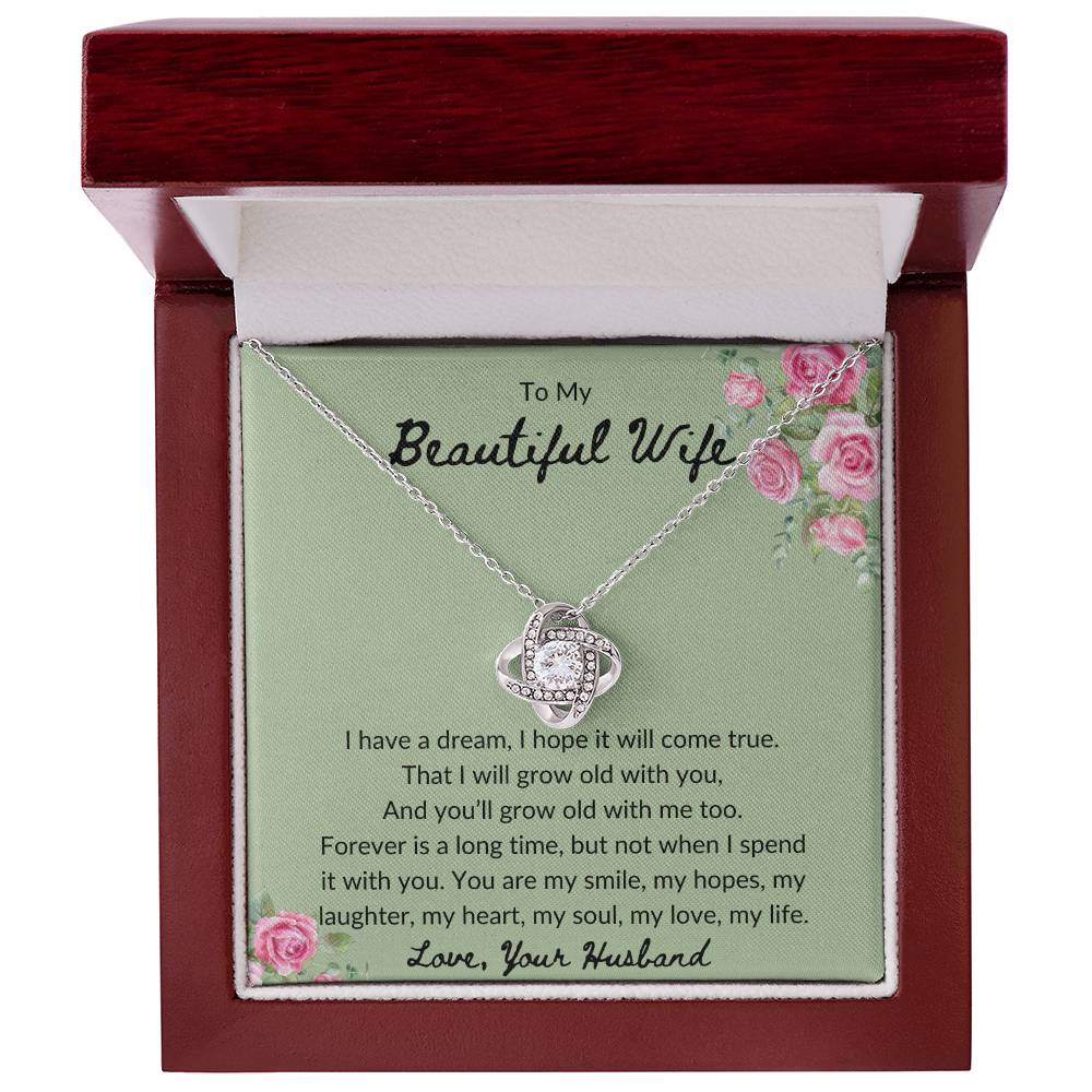 To My Beautiful Wife Necklace / I Love You Gift for Wife