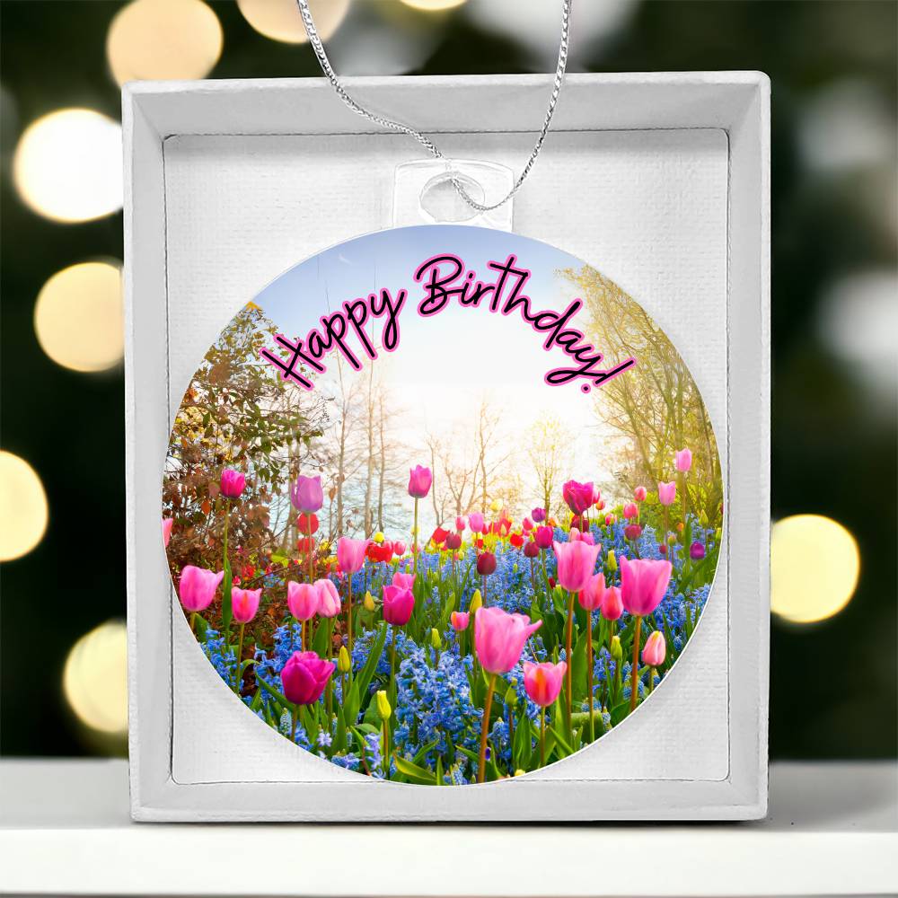 Happy Birthday Suncatcher / Ornament