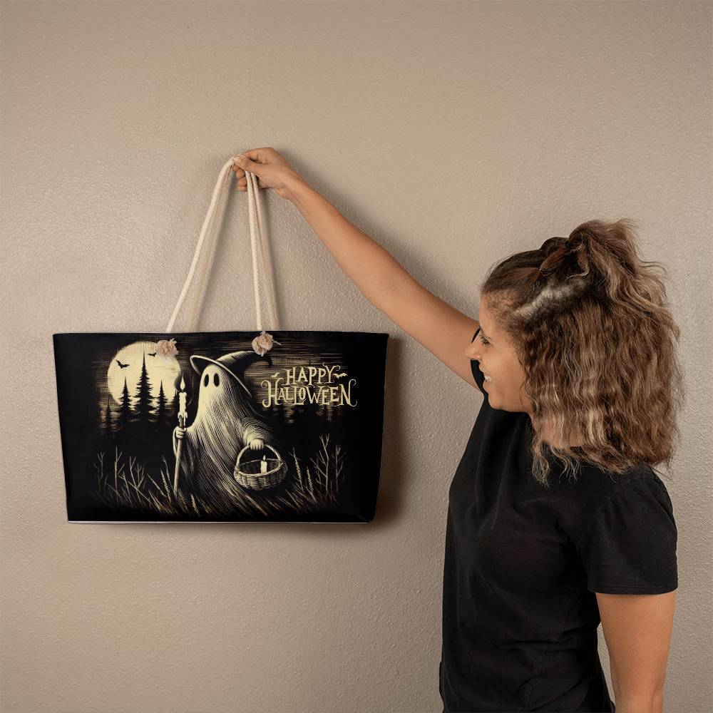 Happy Halloween Ghost Tote Bag