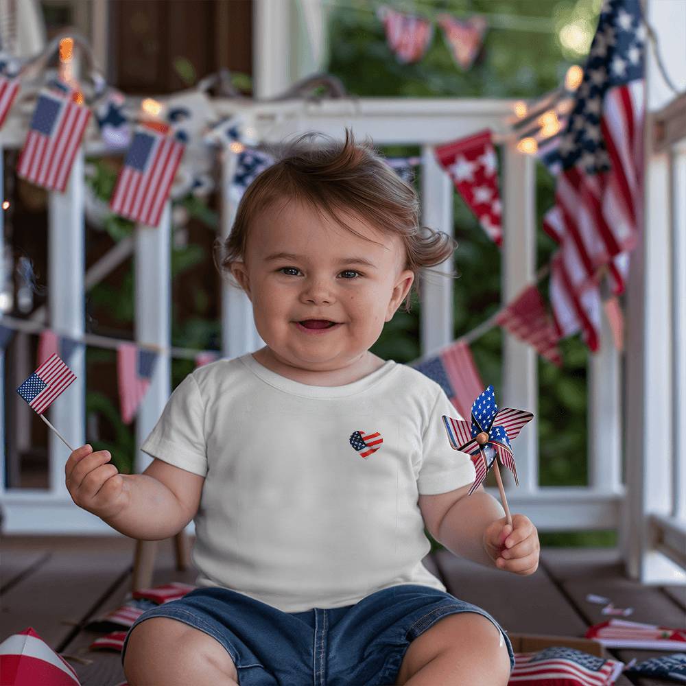 Heart America Baby Shirt