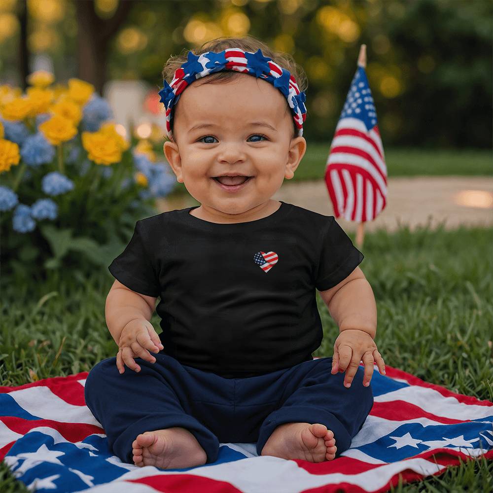 Heart America Baby Shirt