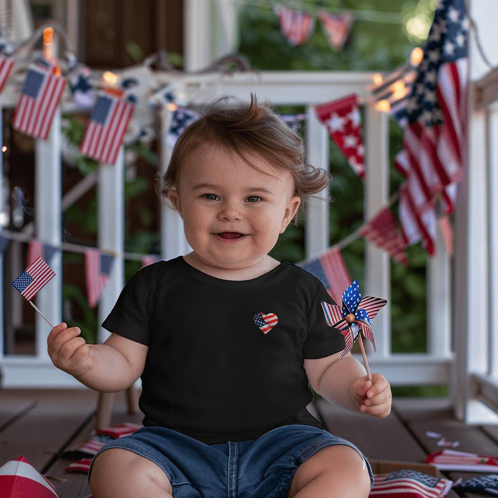 Heart America Baby Shirt