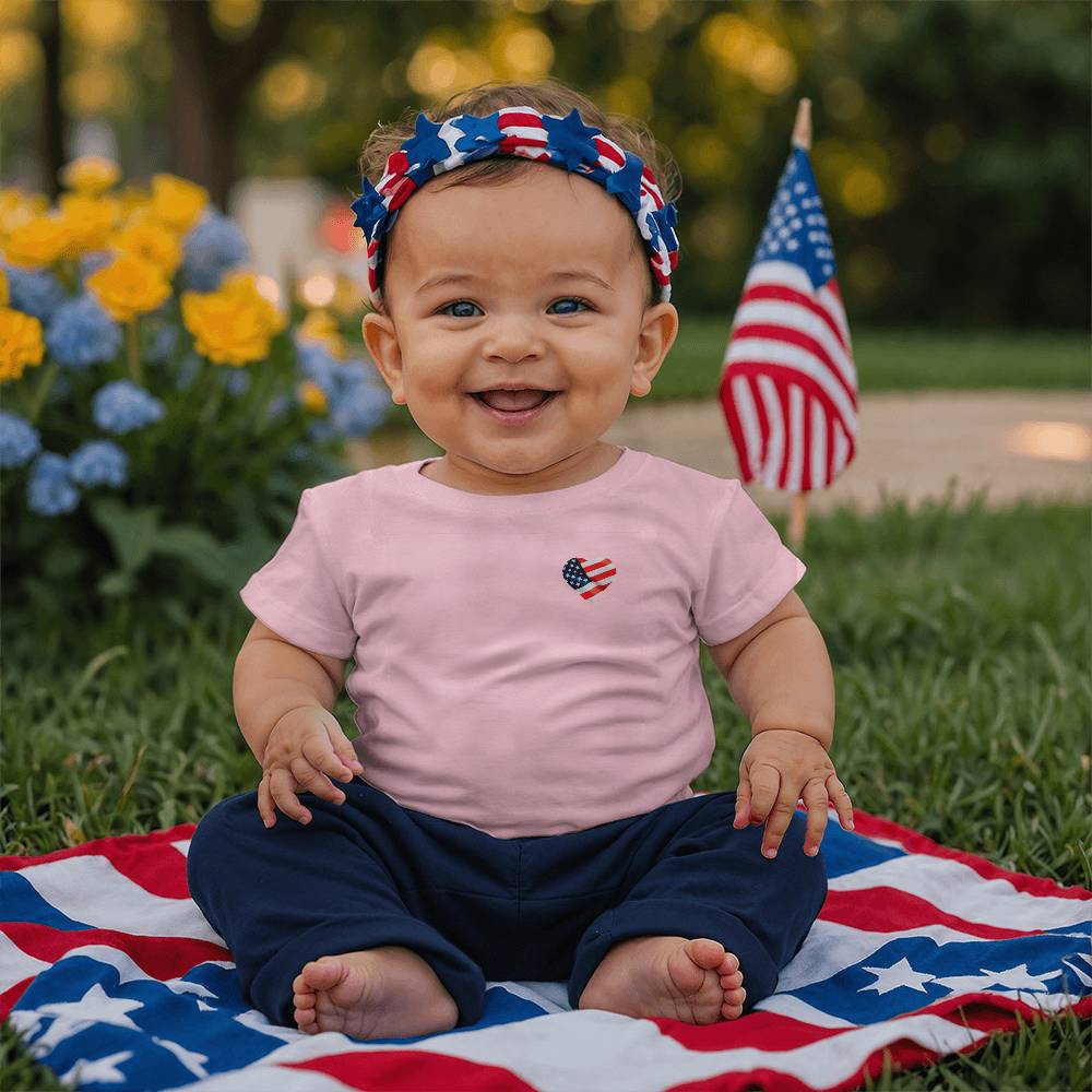 Heart America Baby Shirt