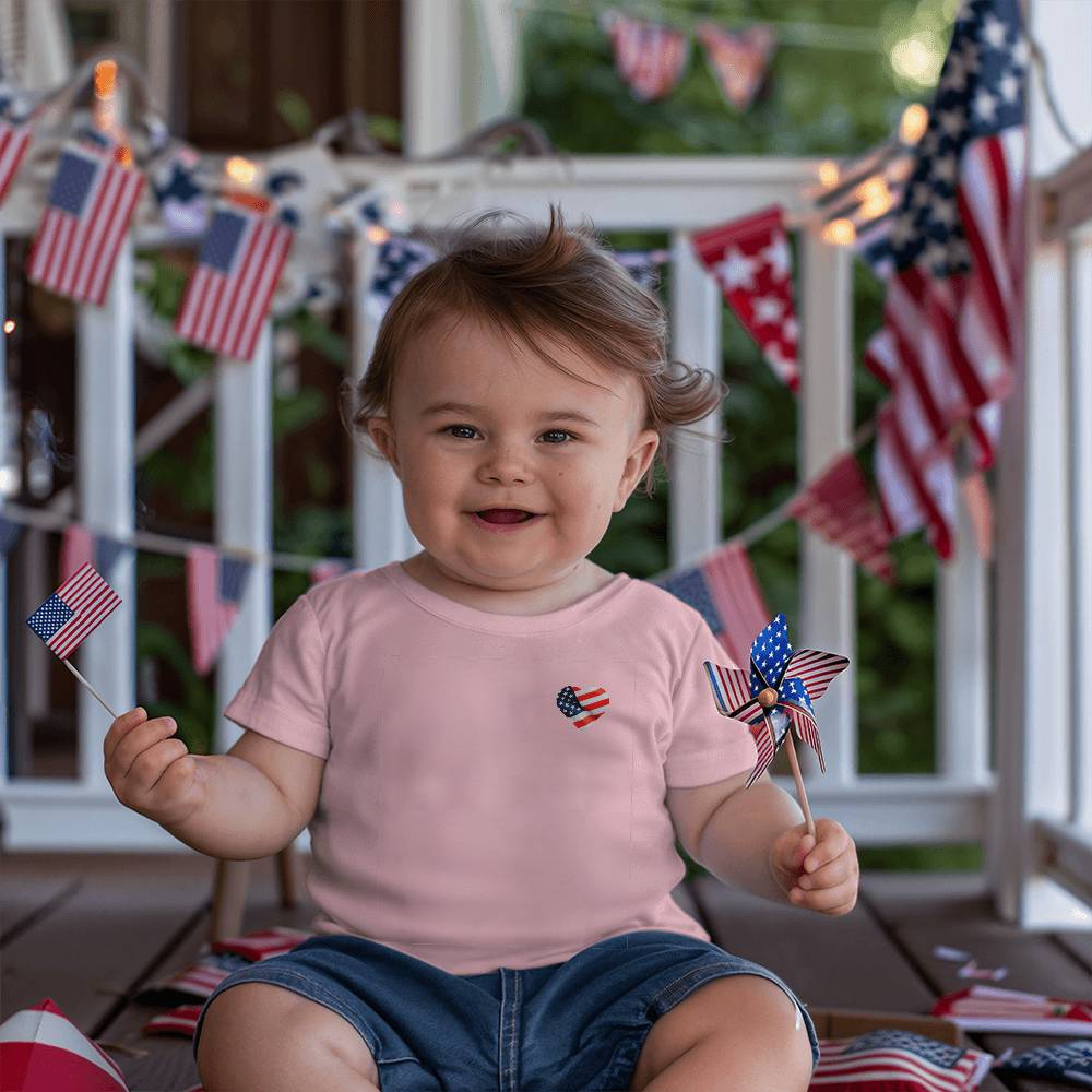 Heart America Baby Shirt