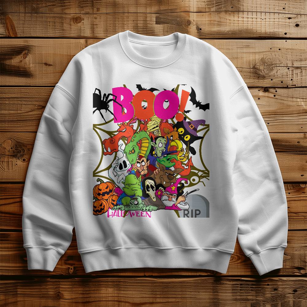 Boo! Halloween Adult Sweatshirt