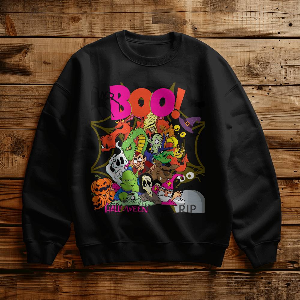 Boo! Halloween Adult Sweatshirt