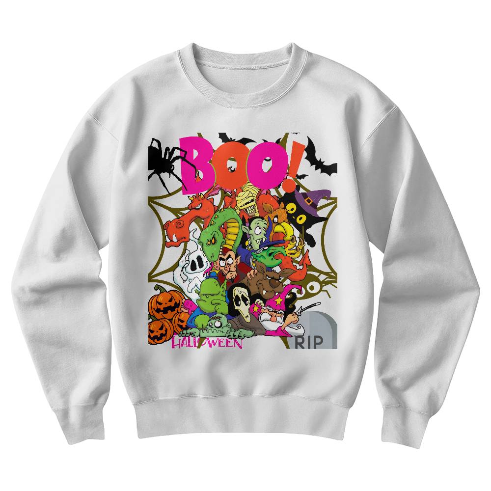 Boo! Halloween Adult Sweatshirt