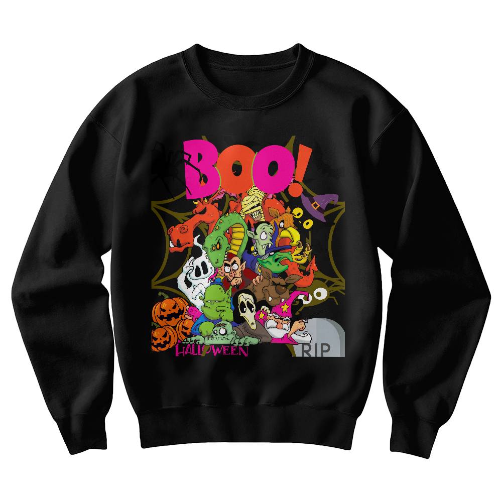 Boo! Halloween Adult Sweatshirt